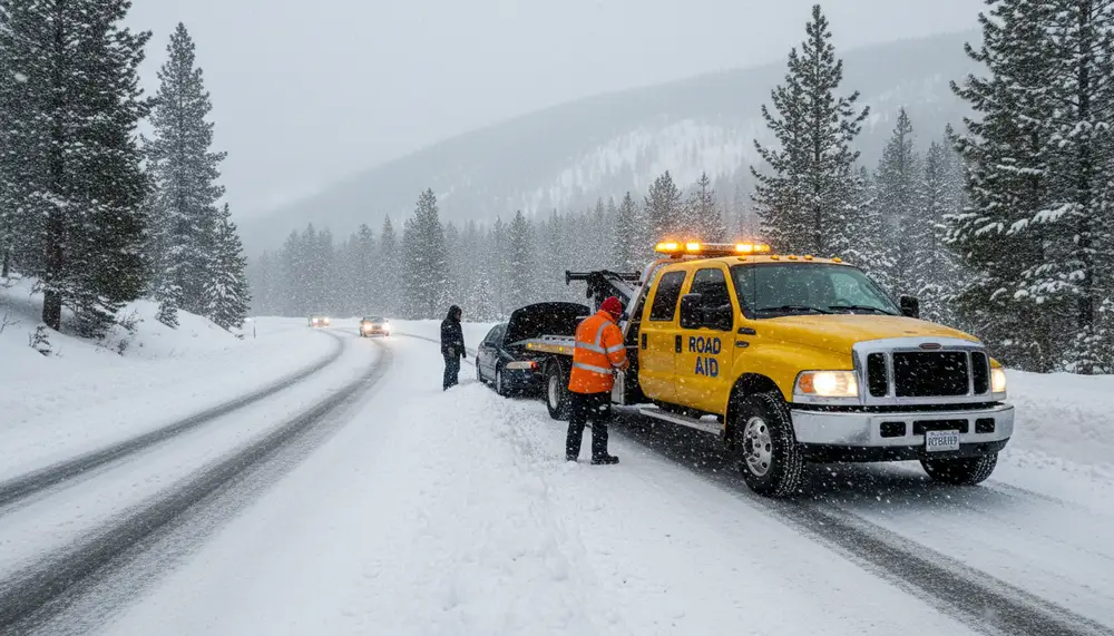 Пътна помощ в снега